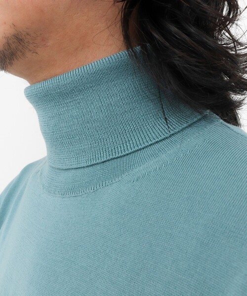 NOLLEY’S(ノーリーズ)の「ハイゲージウォッシャブルニットタートルネック 26AW(ニット/セーター・メンズ・グレイッシュブルー/ライトグレー/ボルドー/ネイビー・S/M/L)」の22枚目の写真