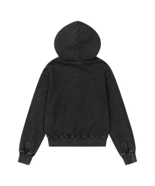AAKAM（アーカム）の「Napoleon Corded Zip-Up Hoodie (Black)（パーカー・レディース・その他・1/2）」の2枚目の写真