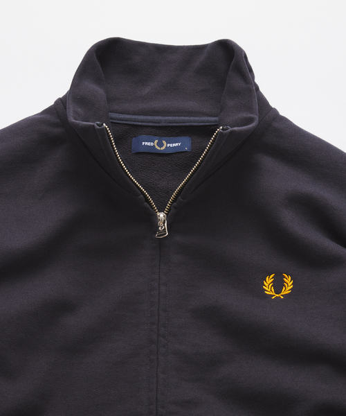FRED PERRY(フレッドペリー)の「FRED PERRY / フレッドペリー 別注 スウェット トラック ジャケット(スウェット・メンズ・ブラウン/スミクロ/ブラック・LARGE/MEDIUM)」の6枚目の写真