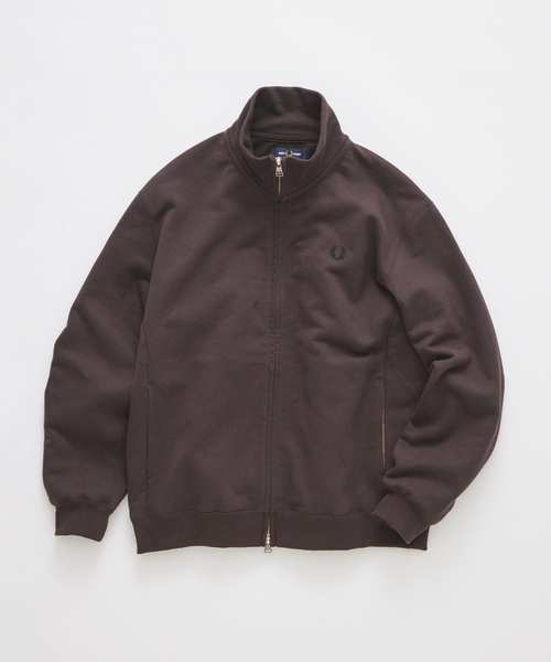 FRED PERRY(フレッドペリー)の「FRED PERRY / フレッドペリー 別注 スウェット トラック ジャケット(スウェット・メンズ・ブラウン/スミクロ/ブラック・LARGE/MEDIUM)」の11枚目の写真
