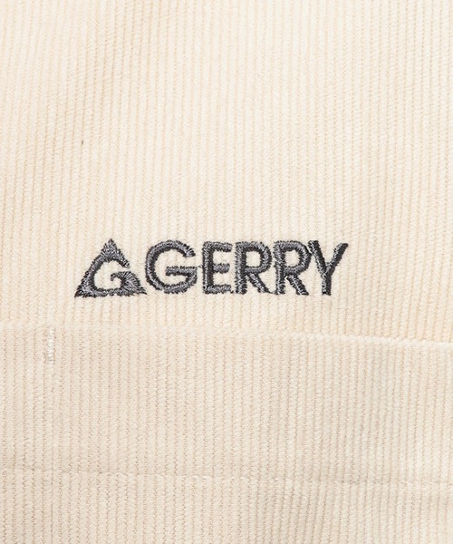 GERRY(ジェリー)の「GERRY (ジェリー) コーデュロイ 長袖 シャツ メンズ レディース ワンポイントロゴ 刺繍 羽織り(シャツ/ブラウス・メンズ・アイボリー/ブラウン/ダークグレー/マルチ・M/L/LL)」の9枚目の写真