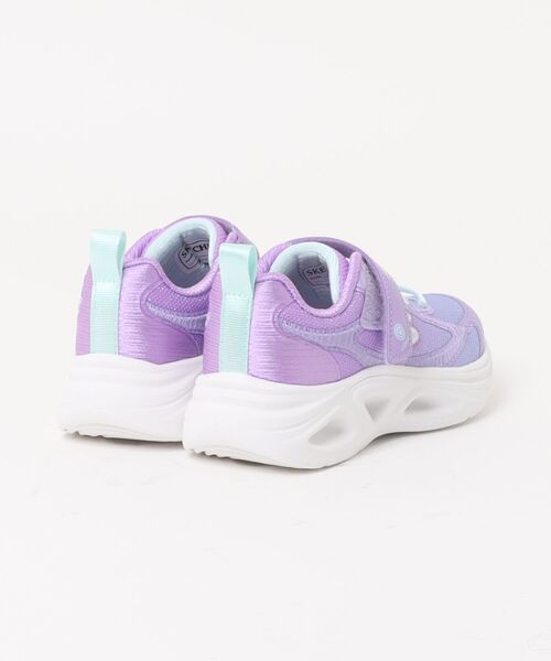 SKECHERS(スケッチャーズ)の「SKECHERS スケッチャーズ S LIGHTS-SOLA GLOW 2.0【光る靴/オンオフボタン付き】キッズスニーカー 子供靴(Sライツソラグロー)(スニーカー・キッズ・パープル系その他/ブルー系その他・17.0cm/18.0cm/19.0cm/20.0cm)」の3枚目の写真