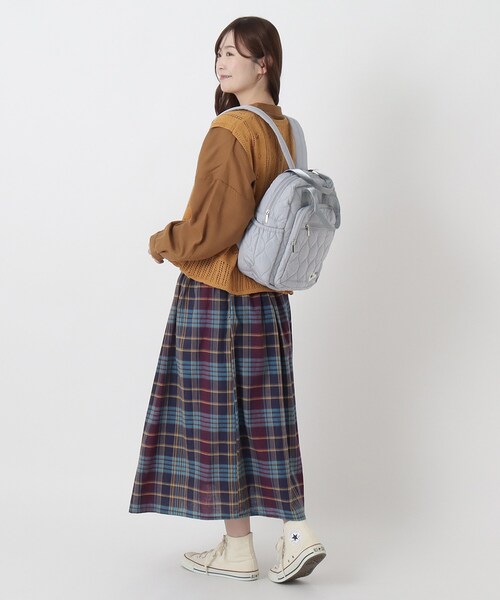one'sterrace(ワンズテラス)の「fikalycka 2WAYキルティングリュック(バックパック/リュック・レディース・ブラック系8/ベージュ系9/グレー系4・99)」の16枚目の写真