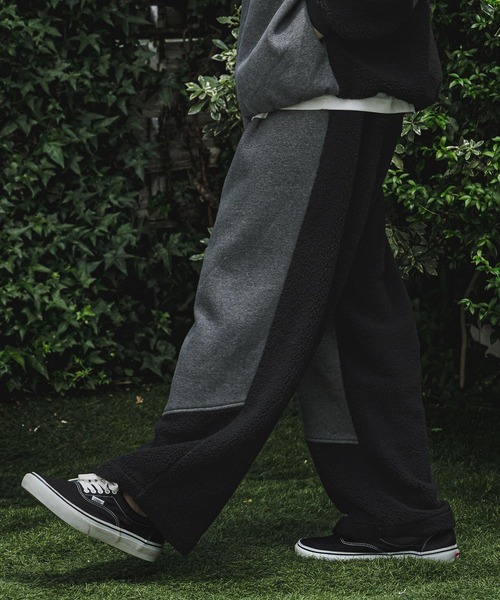 CAMBIO(カンビオ)の「mp15408- Boa Sweat Combo Pants スウェットパンツ(A74526cmb)(スウェットパンツ・メンズ・ブラック/チャコールグレー・L/M/S)」の10枚目の写真