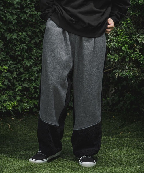 CAMBIO(カンビオ)の「mp15408- Boa Sweat Combo Pants スウェットパンツ(A74526cmb)(スウェットパンツ・メンズ・ブラック/チャコールグレー・L/M/S)」の11枚目の写真