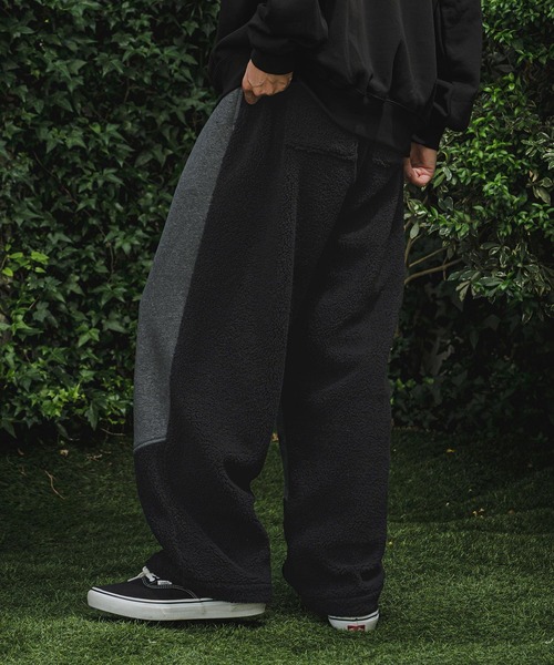CAMBIO(カンビオ)の「mp15408- Boa Sweat Combo Pants スウェットパンツ(A74526cmb)(スウェットパンツ・メンズ・ブラック/チャコールグレー・L/M/S)」の12枚目の写真
