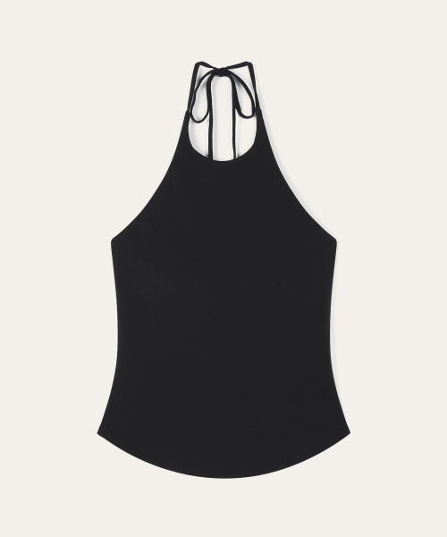 AUBER(オーベル)の「Pad Cup Halter Top - Black(Tシャツ/カットソー・レディース・ブラック・FREE)」の2枚目の写真