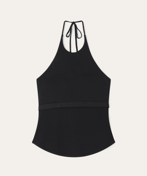 AUBER(オーベル)の「Pad Cup Halter Top - Black(Tシャツ/カットソー・レディース・ブラック・FREE)」の4枚目の写真