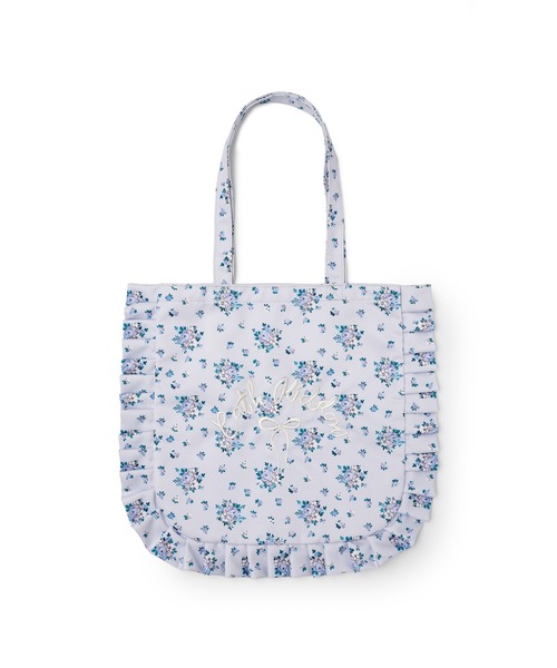 Cath Kidston(キャスキッドソン)の「フリルトートバッグ Garden Bouquet(トートバッグ・レディース・ピンク/サックスブルー・FREE)」の2枚目の写真