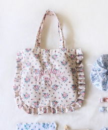 フリルトートバッグ Garden Bouquet