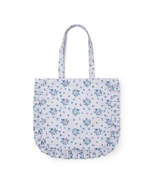Cath Kidston(キャスキッドソン)の「フリルトートバッグ Garden Bouquet(トートバッグ・レディース・ピンク/サックスブルー・FREE)」の4枚目の写真