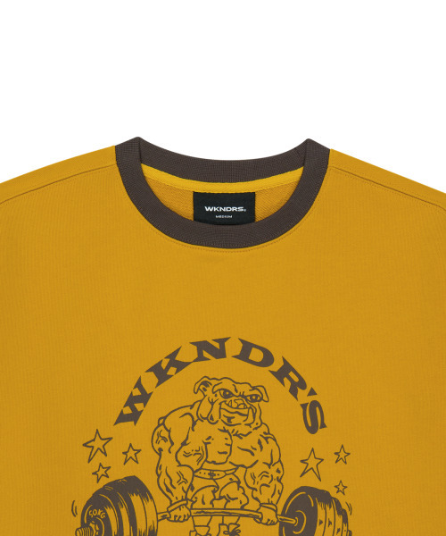WKNDRS(ウィーキャンドース)の「GYM SWEATSHIRT (MUSTARD)(スウェット・レディース・その他・MEDIUM/LARGE/X-LARGE/SMALL)」の3枚目の写真