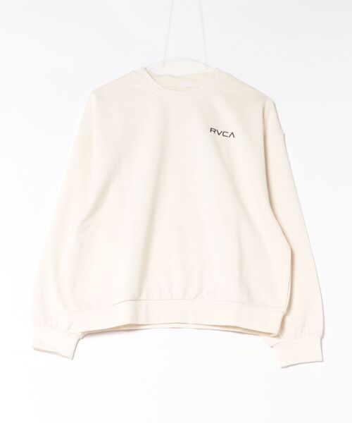 RVCA(ルーカ)の「RVCA ウィメンズ ALLARCH CR トレーナー 【2026年秋冬モデル】(スウェット・レディース・ブラック/ヘザーグレー/ブラック系その他2/ピンク系その他/ナチュラル・MEDIUM/SMALL)」の1枚目の写真