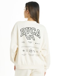 RVCA ウィメンズ ALLARCH CR トレーナー 【2026年秋冬モデル】/ルーカバックプリントスウェットトレーナー
