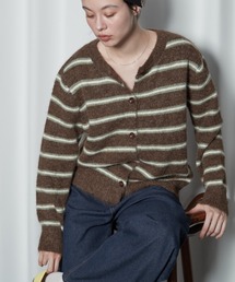 【2026秋冬新作】Multi Border Knit Cardigan|マルチボーダーニットカーディガン