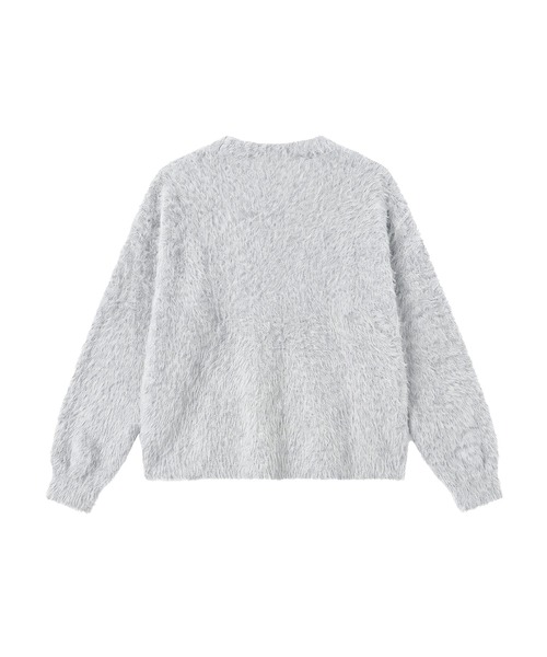 Rose Muse（ロゼミューズ）の「Shaggy oversized cardigan（カーディガン/ボレロ・レディース・ピンク/ホワイト/ブラウン/グレー・FREE）」の14枚目の写真