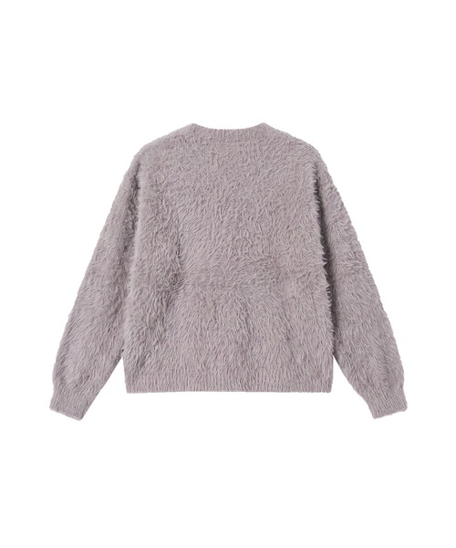 Rose Muse（ロゼミューズ）の「Shaggy oversized cardigan（カーディガン/ボレロ・レディース・ピンク/ホワイト/ブラウン/グレー・FREE）」の16枚目の写真