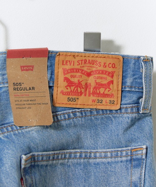 Levi's(リーバイス)の「LEVI'S/リーバイス 505 REGULAR/レギュラーフィット デニムパンツ ボトムス シンプル キレイめ キレカジ アメカジ カジュアル ストリート メンズ レディース 2026秋冬 秋服 冬服(デニムパンツ・メンズ・ブルー・36inch/34inch/30inch)」の7枚目の写真