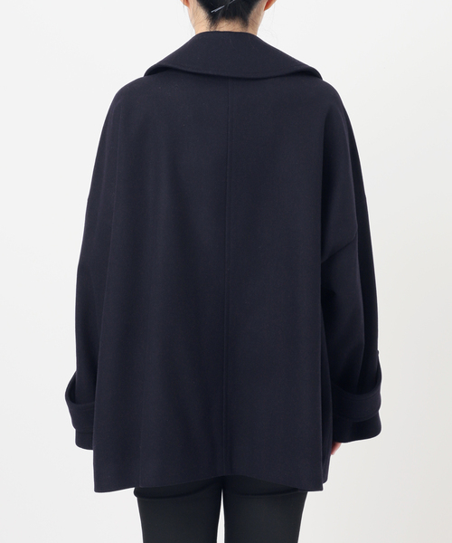 Traditional Weatherwear（トラディショナルウェザーウェア）の「別注【TRADITIONAL WEATHERWEAR】MALTON PEA COAT MIDDLE（ピーコート・レディース・チャコールグレー/ネイビー・34）」の18枚目の写真