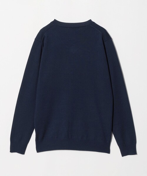 A DAY IN THE LIFE UNITED ARROWS(アデイインザライフユナイテッドアローズ)の「プレーティングテンジク Vネック ニット 12GG -ウォッシャブル-<A DAY IN THE LIFE>(ニット/セーター・メンズ・グレー系/ベージュ/ネイビー・L/S/M)」の4枚目の写真