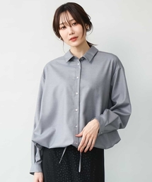 [洗える]ドロストヘム2wayシャツブラウス