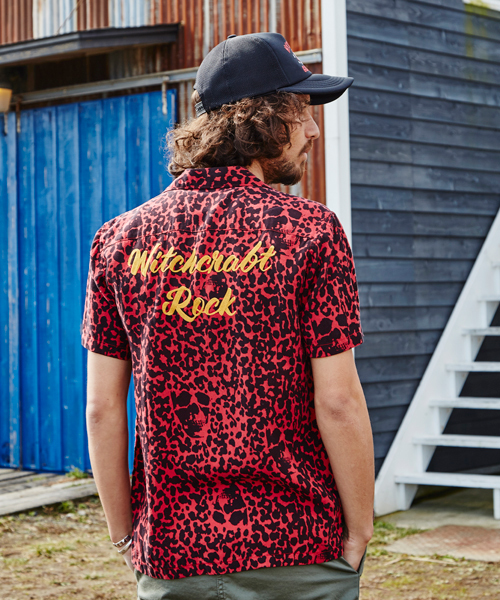 HYSTERIC GLAMOUR（ヒステリックグラマー）の「WITCHCRAFT ROCK刺繍 ボーリングSH（シャツ/ブラウス・メンズ・ホワイト/レッド系その他/ブラック・MEDIUM/LARGE/SMALL）」の8枚目の写真