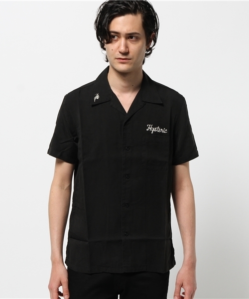 HYSTERIC GLAMOUR（ヒステリックグラマー）の「WITCHCRAFT ROCK刺繍 ボーリングSH（シャツ/ブラウス・メンズ・ホワイト/レッド系その他/ブラック・MEDIUM/LARGE/SMALL）」の17枚目の写真