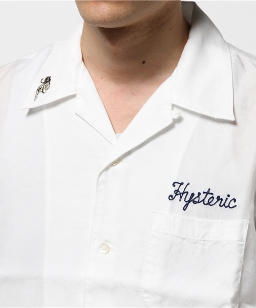 HYSTERIC GLAMOUR（ヒステリックグラマー）の「WITCHCRAFT ROCK刺繍 ボーリングSH（シャツ/ブラウス・メンズ・ホワイト/レッド系その他/ブラック・MEDIUM/LARGE/SMALL）」の21枚目の写真