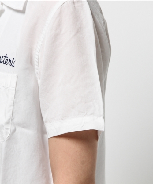 HYSTERIC GLAMOUR（ヒステリックグラマー）の「WITCHCRAFT ROCK刺繍 ボーリングSH（シャツ/ブラウス・メンズ・ホワイト/レッド系その他/ブラック・MEDIUM/LARGE/SMALL）」の11枚目の写真