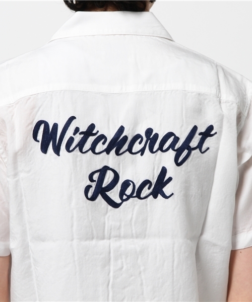 HYSTERIC GLAMOUR（ヒステリックグラマー）の「WITCHCRAFT ROCK刺繍 ボーリングSH（シャツ/ブラウス・メンズ・ホワイト/レッド系その他/ブラック・MEDIUM/LARGE/SMALL）」の14枚目の写真