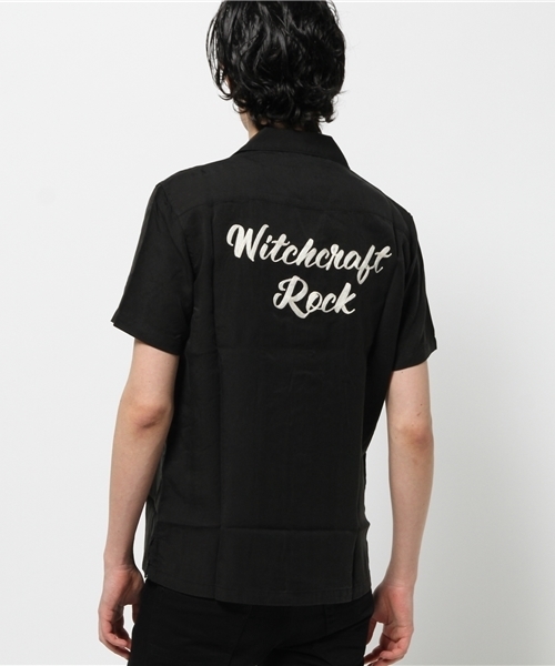HYSTERIC GLAMOUR（ヒステリックグラマー）の「WITCHCRAFT ROCK刺繍 ボーリングSH（シャツ/ブラウス・メンズ・ホワイト/レッド系その他/ブラック・MEDIUM/LARGE/SMALL）」の16枚目の写真