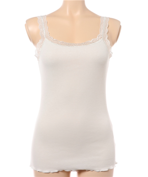 Heather（ヘザー）の「ランジェリーレースタンク  729812（タンクトップ・レディース・グレー/ブラック/ピンク系その他/オフホワイト・FREE）」の2枚目の写真