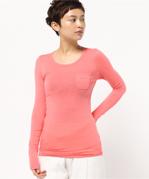 OLD BETTY'S（オールドベティーズ）の「ALOHA Bare Jersey Pocket T-shirts/ベアジャージーポケットTシャツ（Tシャツ/カットソー）」