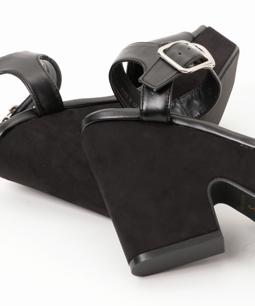 SLY(スライ)の「PLAT FORM SQUARE SANDAL(サンダル・レディース・グリーン系その他/ブラック/ベージュ系その他・LARGE/SMALL/MEDIUM)」の11枚目の写真