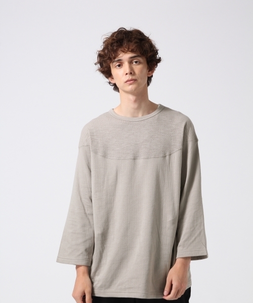 HARE（ハレ）の「ガーゼキュウシンカットソー(HARE)（Tシャツ/カットソー・メンズ・ブラック/グレー系その他/オフホワイト・SMALL/MEDIUM）」の3枚目の写真