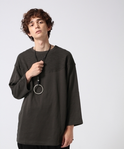 HARE（ハレ）の「ガーゼキュウシンカットソー(HARE)（Tシャツ/カットソー・メンズ・ブラック/グレー系その他/オフホワイト・SMALL/MEDIUM）」の2枚目の写真