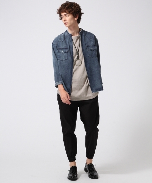 HARE（ハレ）の「ガーゼキュウシンカットソー(HARE)（Tシャツ/カットソー・メンズ・ブラック/グレー系その他/オフホワイト・SMALL/MEDIUM）」の5枚目の写真