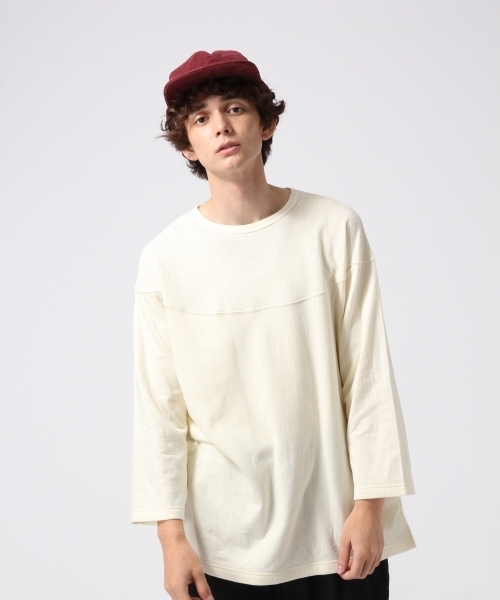 HARE（ハレ）の「ガーゼキュウシンカットソー(HARE)（Tシャツ/カットソー・メンズ・ブラック/グレー系その他/オフホワイト・SMALL/MEDIUM）」の7枚目の写真