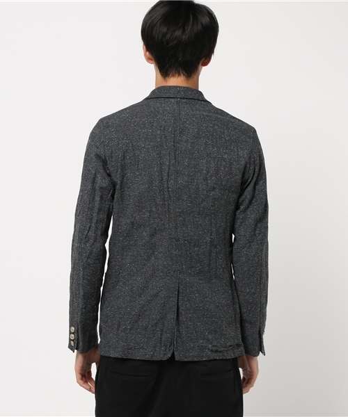 Ahe'hee（アヘヘ）の「Ahe'hee(アヘヘ)   別注ジャズネップ バーズアイ ジャケット（テーラードジャケット・メンズ・グレー/ブラック・MEDIUM/SMALL/LARGE/X-LARGE）」の5枚目の写真