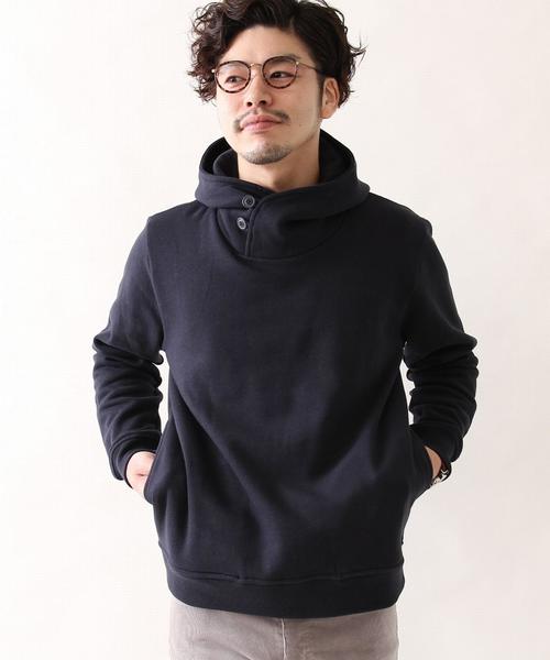 coen（コーエン）の「CVCスウェットボリュームネックパーカー（パーカー・メンズ・グレー/ベージュ/ダークグリーン/ネイビー/コバルトブルー/ダークオレンジ・LARGE/MEDIUM/SMALL/X-LARGE）」の5枚目の写真