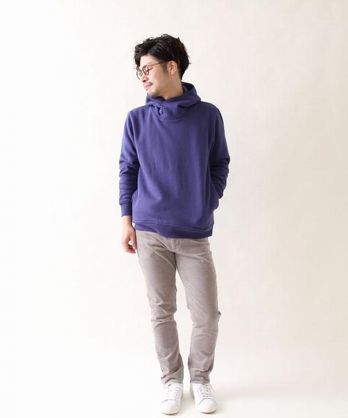 coen（コーエン）の「CVCスウェットボリュームネックパーカー（パーカー・メンズ・グレー/ベージュ/ダークグリーン/ネイビー/コバルトブルー/ダークオレンジ・LARGE/MEDIUM/SMALL/X-LARGE）」の10枚目の写真