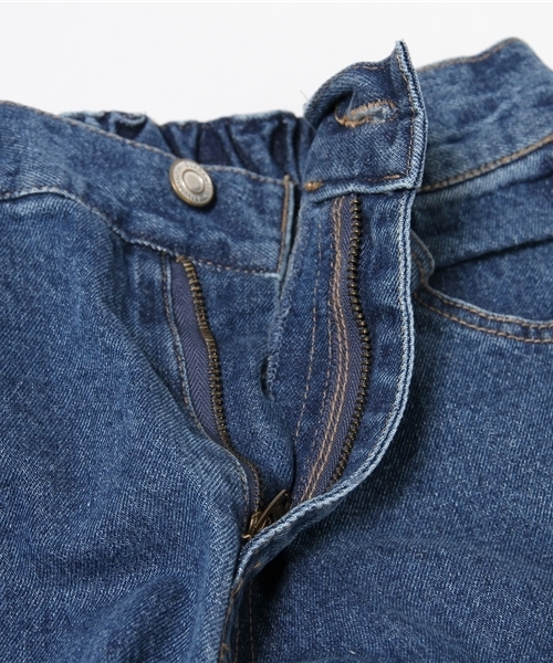 MERLOT（メルロー）の「サイドラインデニムワイドパンツ548-6527（デニムパンツ・レディース・ネイビー/ブルー・FREE）」の12枚目の写真