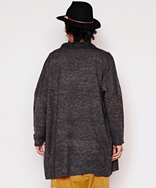 チャイハネ（チャイハネ）の「【チャイハネ】yul ミックスヤーンニットカーディガン（ユニセックス）（カーディガン/ボレロ・メンズ・ブルー/ベージュ/ブラック/カーキ/マスタード/ホワイト・FREE）」の13枚目の写真