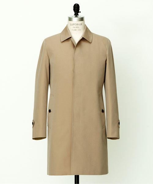 100年コート（ヒャクネンコート）の「＜100年コート＞バルマカーンコート（ステンカラーコート・メンズ・ベージュ/ネイビー/ブラック・LL/M/L）」の2枚目の写真