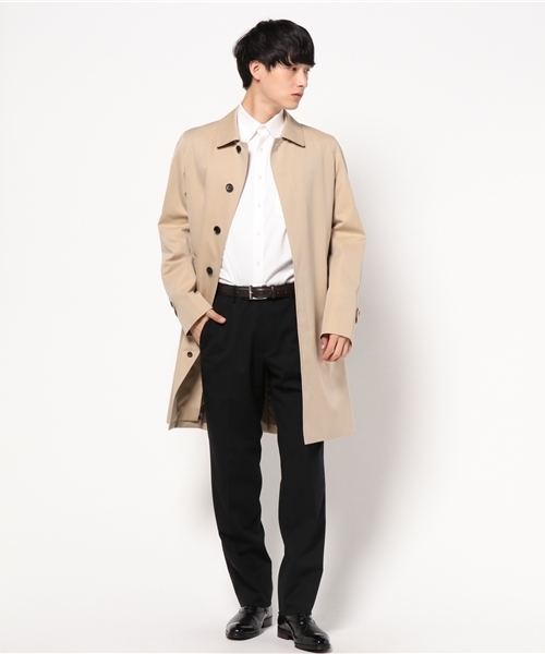 100年コート（ヒャクネンコート）の「＜100年コート＞バルマカーンコート（ステンカラーコート・メンズ・ベージュ/ネイビー/ブラック・LL/M/L）」の5枚目の写真