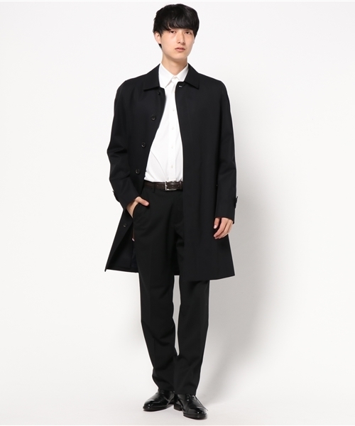 100年コート（ヒャクネンコート）の「＜100年コート＞バルマカーンコート（ステンカラーコート・メンズ・ベージュ/ネイビー/ブラック・LL/M/L）」の6枚目の写真
