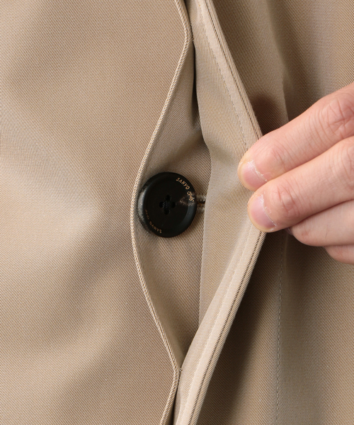 100年コート（ヒャクネンコート）の「＜100年コート＞バルマカーンコート（ステンカラーコート・メンズ・ベージュ/ネイビー/ブラック・LL/M/L）」の18枚目の写真