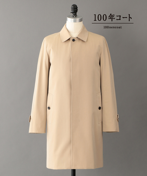 100年コート（ヒャクネンコート）の「＜100年コート＞バルマカーンコート（ステンカラーコート・メンズ・ベージュ/ネイビー/ブラック・LL/M/L）」の9枚目の写真