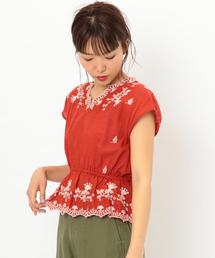 Another Edition | スラブ刺繍プルオーバー(シャツ/ブラウス)