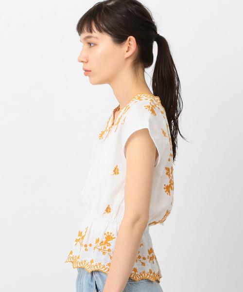 Another Edition(アナザーエディション)の「スラブ刺繍プルオーバー ◆(シャツ/ブラウス・レディース・ホワイト/ライム/レッド・フリー)」の5枚目の写真